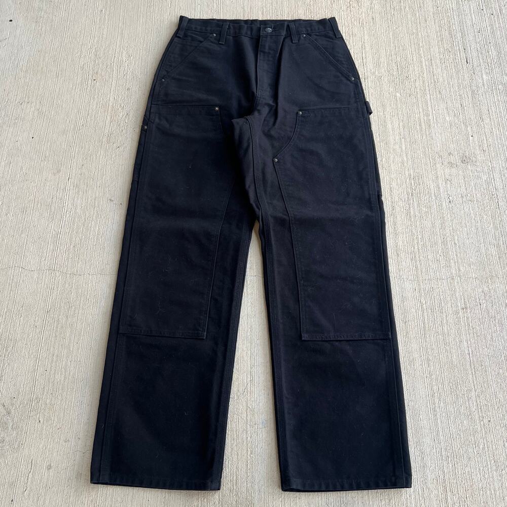 Carhartt B136 BLK black double knee work wear carpenter pants
